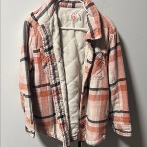 Wonder Nation Pink and Black Plaid Jacket